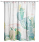 Funky Cactus Print 71x74 Shower Curtain