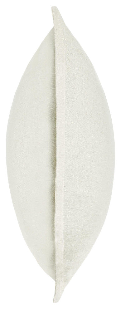 Amy 100% Linen 22" Square Throw Pillow by Kosas Home , Ivory
