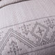 Elegant Intricate Purple Grey Soft Yarn Dyed Quilted Coverlet Bedspread Set, Twi