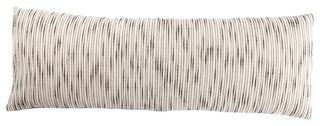 Jaipur Living Linnean Stripe White/Gray Polyester Throw Pillow 14X40"