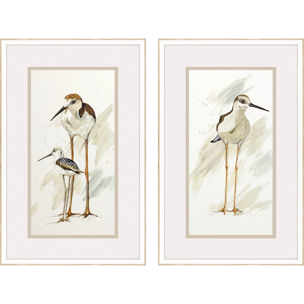 Stilt Birds Artwork, 2-Piece Set
