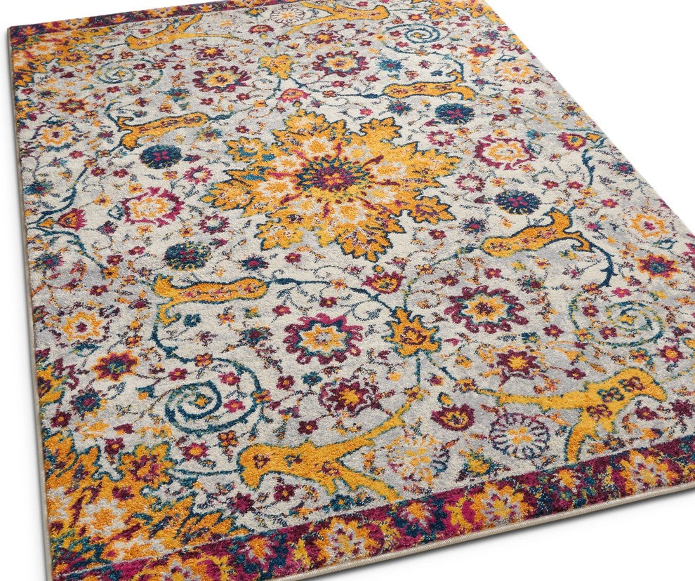 Well Woven Laurent Wonderly Modern Vintage Oriental Beige Area Rug
