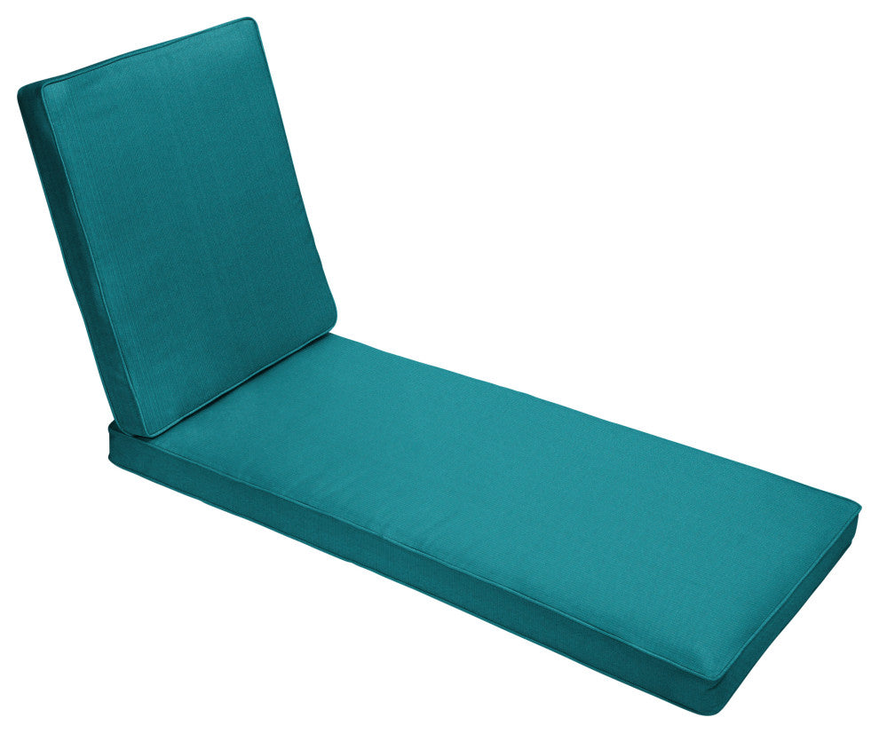 Mozaic Home Spectrum Peacock Outdoor/Indoor Chaise Lounge Cushion 78x21x3"