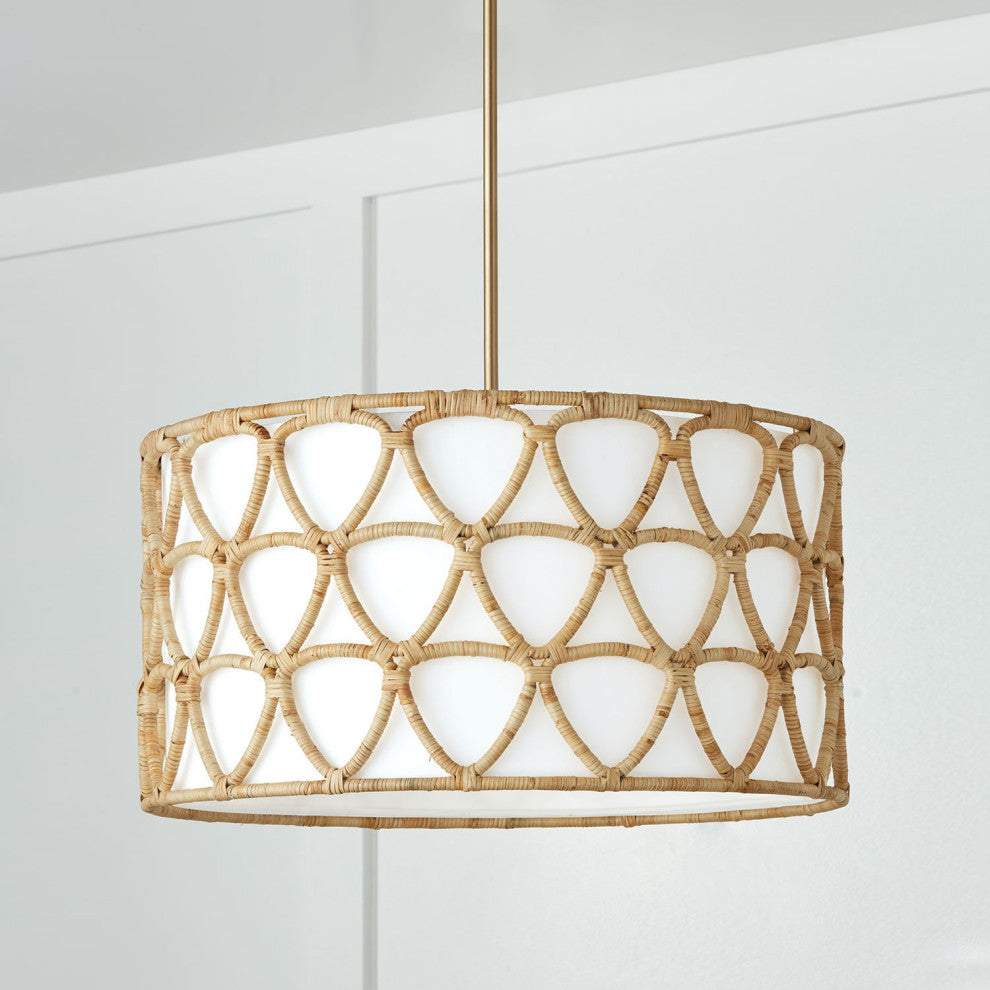 Capital Lighting Tulum 4-Light Pendant 347241MA Matte Brass