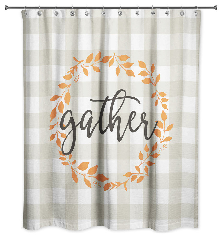 Gather Buffalo Check Shower Curtain