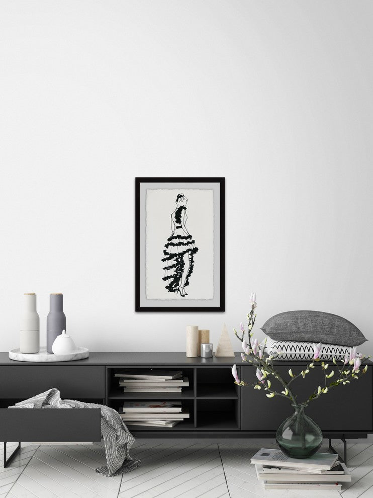 "Flamenco Vogue" Framed Painting Print, 12"x18"