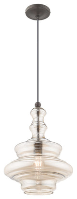 Livex Lighting English Bronze 1-Light Mini Pendant