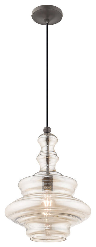 Livex Lighting English Bronze 1-Light Mini Pendant