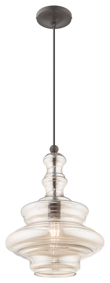 Livex Lighting English Bronze 1-Light Mini Pendant