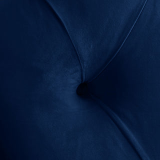 Kira Velvet Upholstered Bed, Navy, Queen