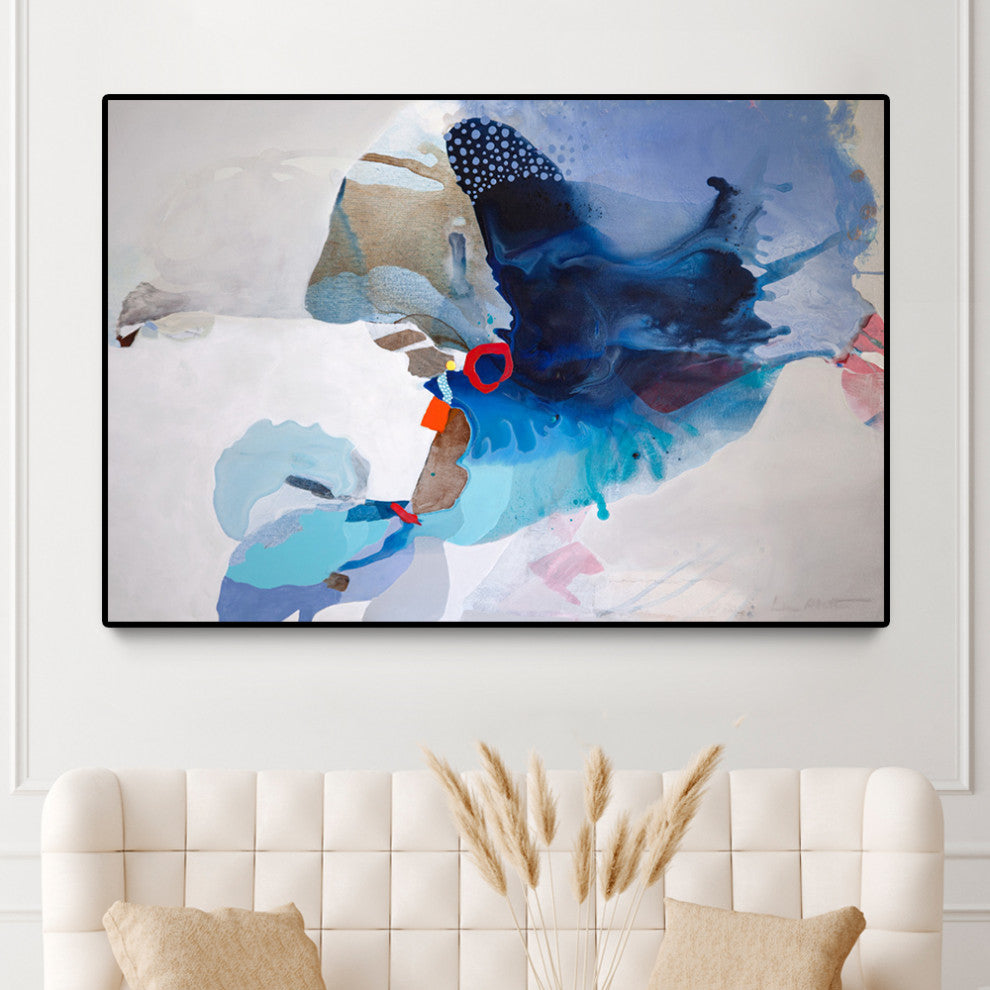 "Ocean Tides" Oversized Framed Canvas, 40" x 60"