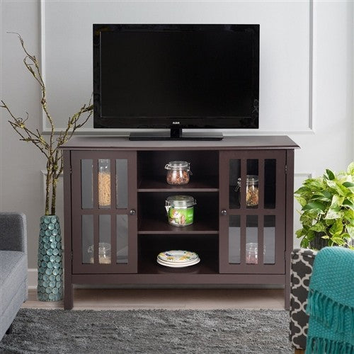 Attractive Brown Wood TV Stand
