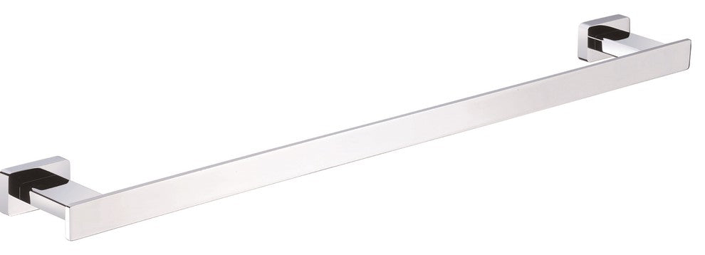 Beverly Wall Mounted Solid Brass 24" Towel Bar in Polished Chrome