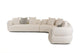 Divani Casa Drayton Modern Off-White Fabric Sectional Sofa