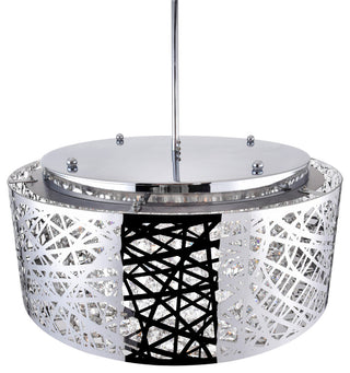 Eternity 9 Light Drum Shade Chandelier With Chrome Finish