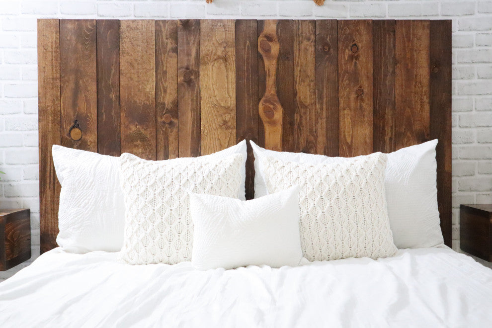 Handcrafted Headboard, Hanger Style, Foxy Brown, King