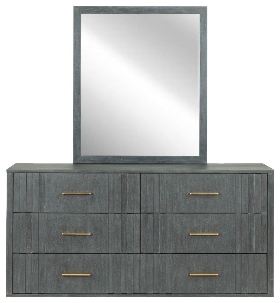 Modrest Manchester- Contemporary Dark Gray Mirror