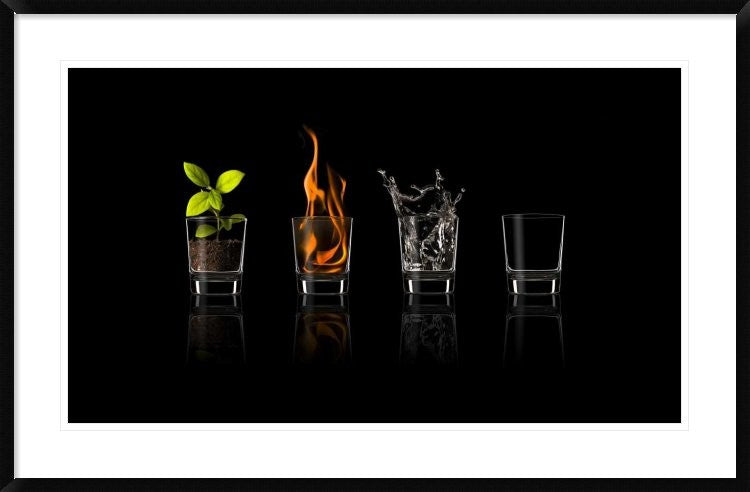 "Elements" Framed Digital Print by Jose Maria Frutos, 44x28"