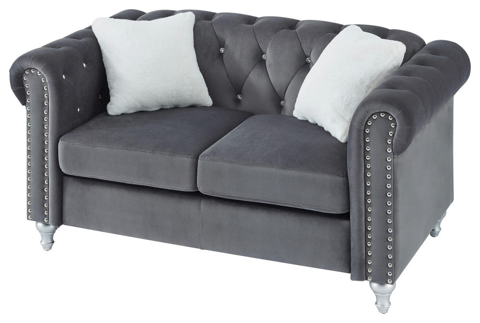 Raisa Loveseat, Gray