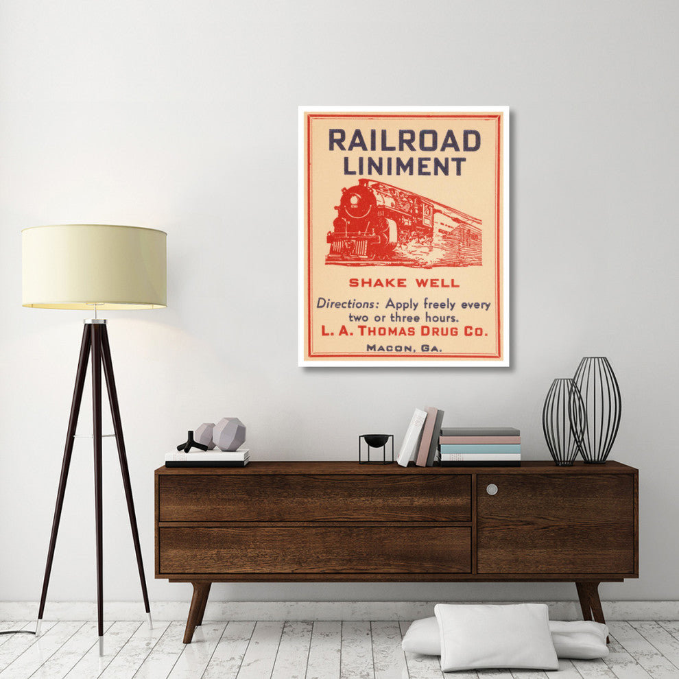 "Railroad Liniment" Digital Paper Print by Vintage Booze Labels, 37"x46"
