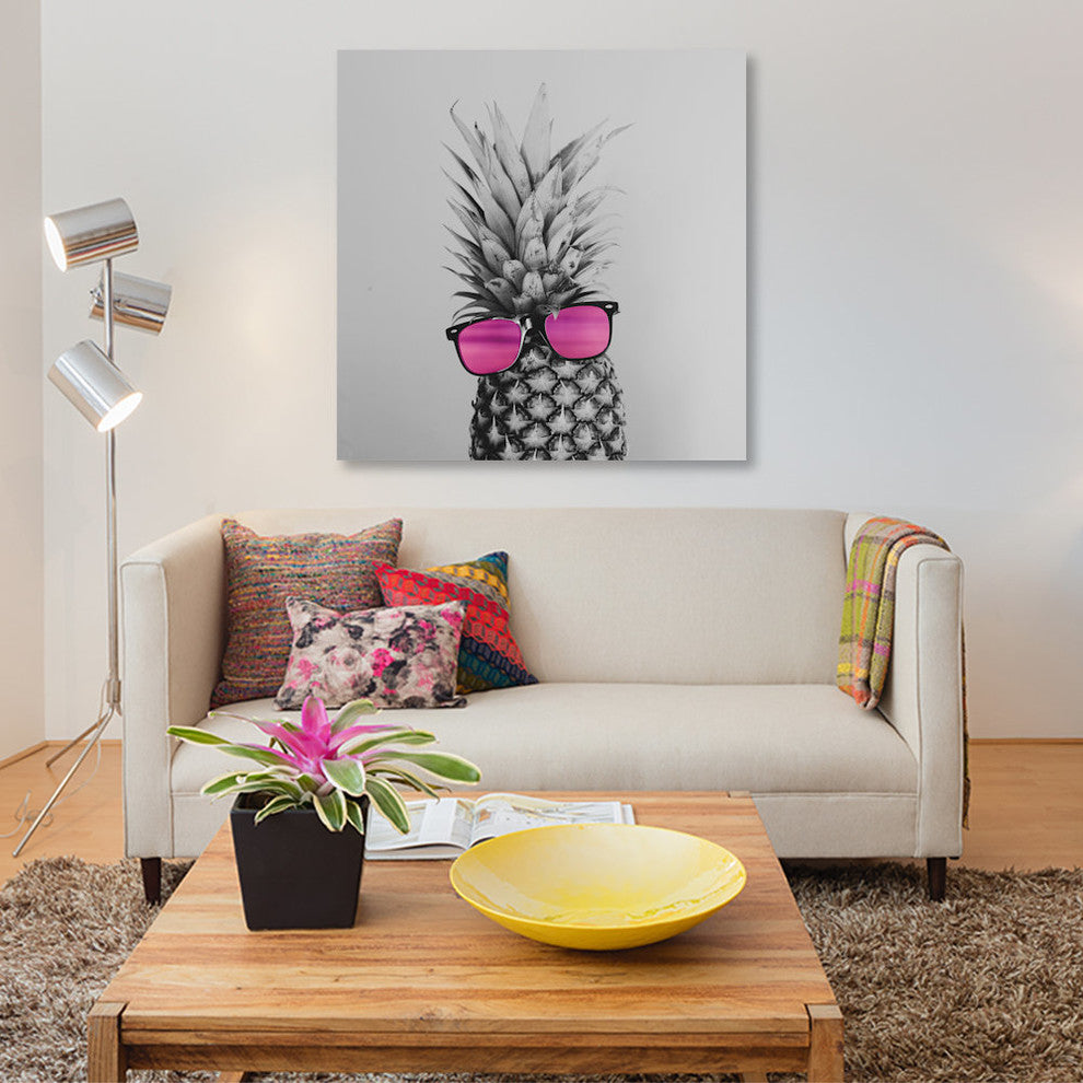 "Mrs. Pineapple" by Chelsea Victoria, Canvas Print, 37"x37"