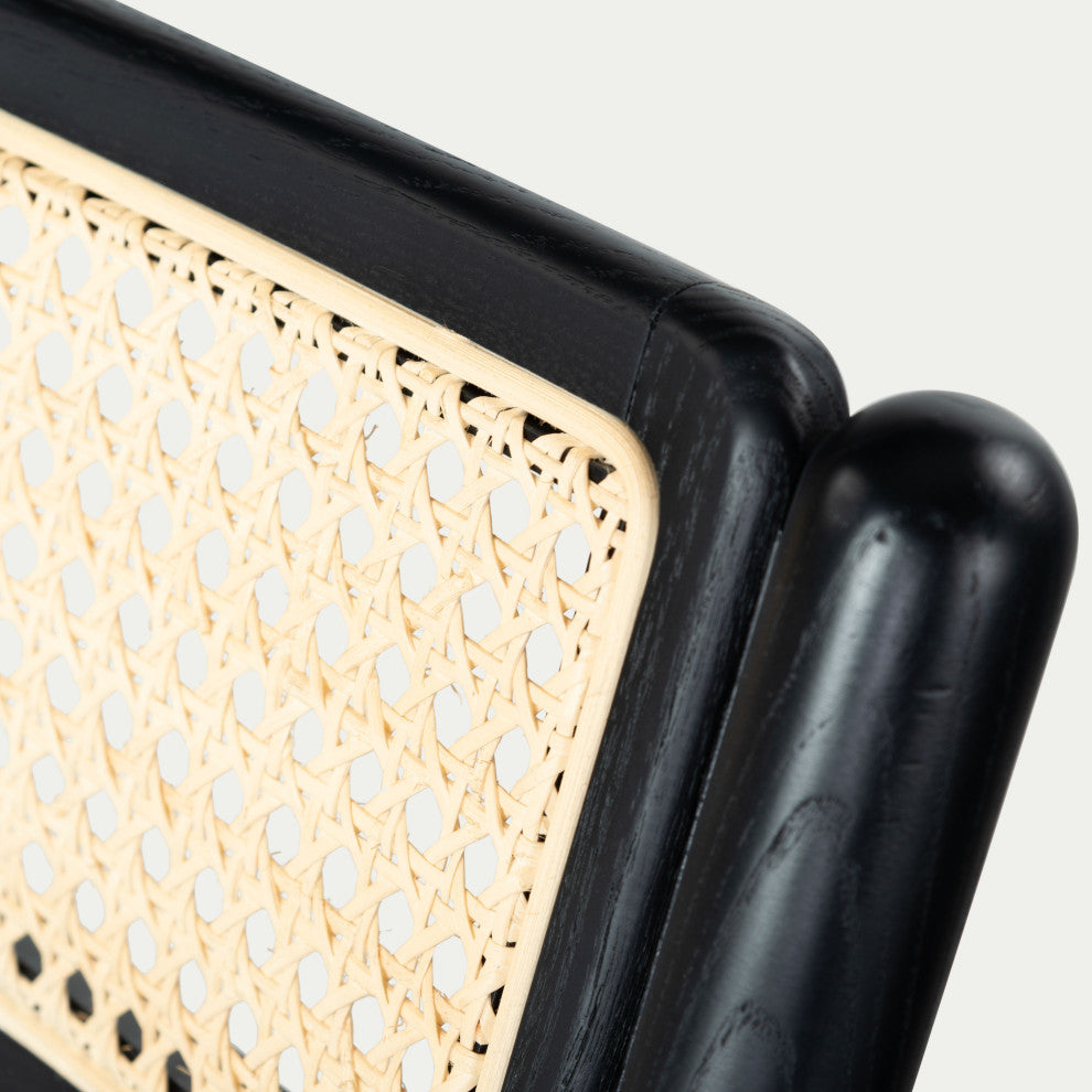 Safavieh Couture Shaylie Folding Dining Chair, Black