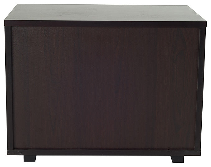 HomeRoots 18" Wenge Veneer and MDF Nightstand