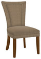 Modern Hekman Woodmark Jeanette Dining Chair With Antique Brass Nailhead Trim