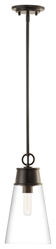 Z-LITE 2300P8-MB 1 Light Pendant, Matte Black