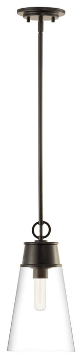 Z-LITE 2300P8-MB 1 Light Pendant, Matte Black