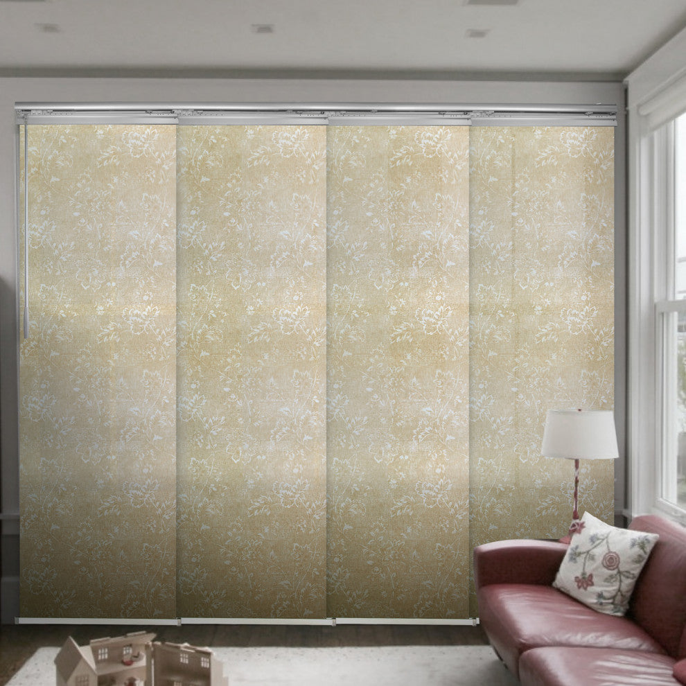 Sage 4-Panel Track Extendable Vertical Blinds 48-88"W