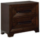 Orlaith Transitional Nightstand, Walnut