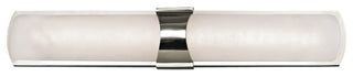 Valencia 2 Light LED Wall Sconce, Polished Nickel Finish, Opal White Alabaster