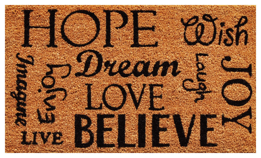 Hope Dream Believe Doormat, 24*36
