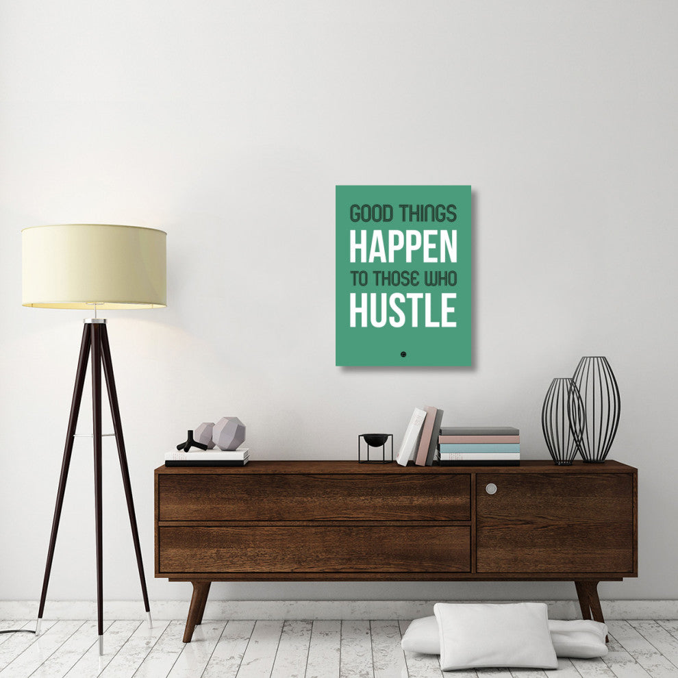 "Good Thing Happen Poster Green" Fine Art Print