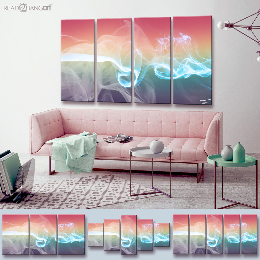 Ready2HangArt ''Glitzy Mist XLIXB'' by Tristan Scott, 30"x60", 5 Piece Set