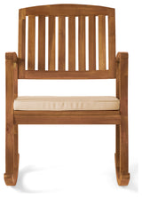 GDF Studio 3-Piece South Hampton Rocking Chair Set With Accent Table