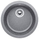 Blanco 513382 Blancorondo Metallic Gray 6-5/8" Deep Bar Bowl Dual-Mount Sink