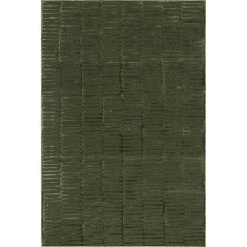 Nuloom Kailani Geometric Washable Rug, Green 6' 7" x 9'