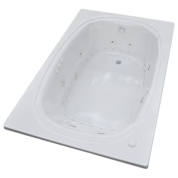 Caravaggio 48 x 72 Rectangular Air & Whirlpool Drop-In Bathtub with Left Drain