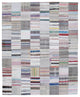 Rug N Carpet - Handmade Turkish 8' 2'' x 9' 11'' Vintage Patchwork Kilim Rug