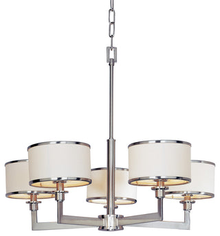 Maxim 12055 Nexus 27"W 5 Light Chandelier - Satin Nickel