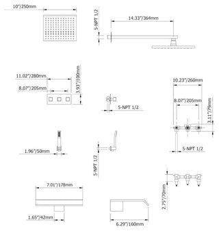 Tintica 59.1" Japandi Dining Table, Solid Wood