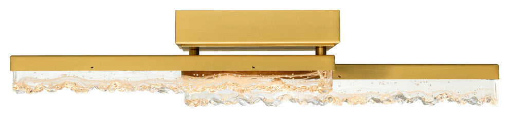 Stagger Integrated LED Vanity Light, Brass, 24 Inches