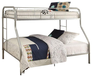 ACME Furniture Tritan Twin over Full Bunk Bed in Silver