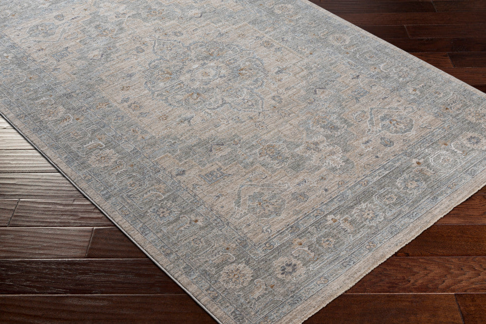 Avant Garde AVT-2302 Traditional Light Blue 6'7"x9'6" Area Rug