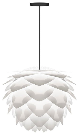 Silvia Hardwired Pendant, Black/White, Medium