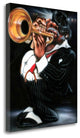 "Jazzman Papa Joe" By Leonard Jones, Giclee Print on Gallery Wrap Canvas