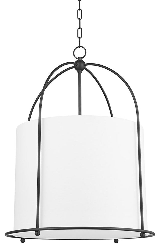 Orlando Large 1-Light Lantern Pendant Black Brass