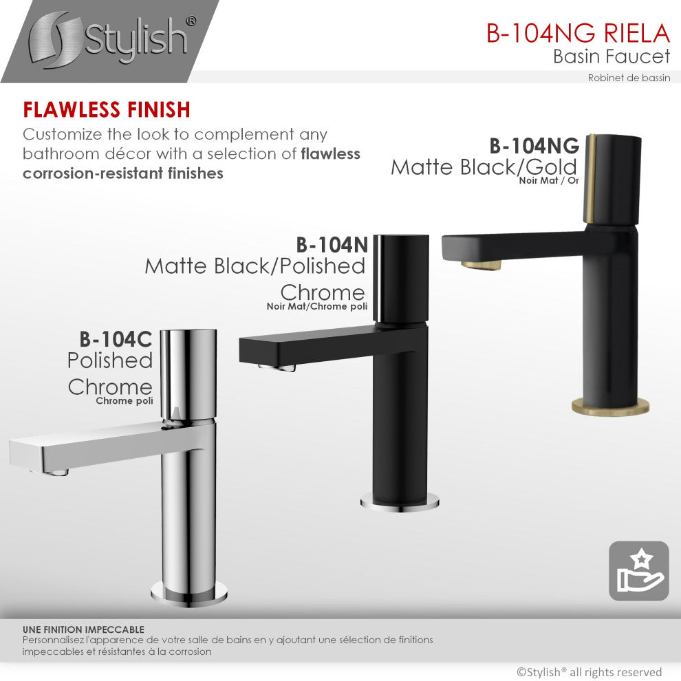 STYLISH Single Handle Modern Bathroom Faucet Basin Sink Faucet
